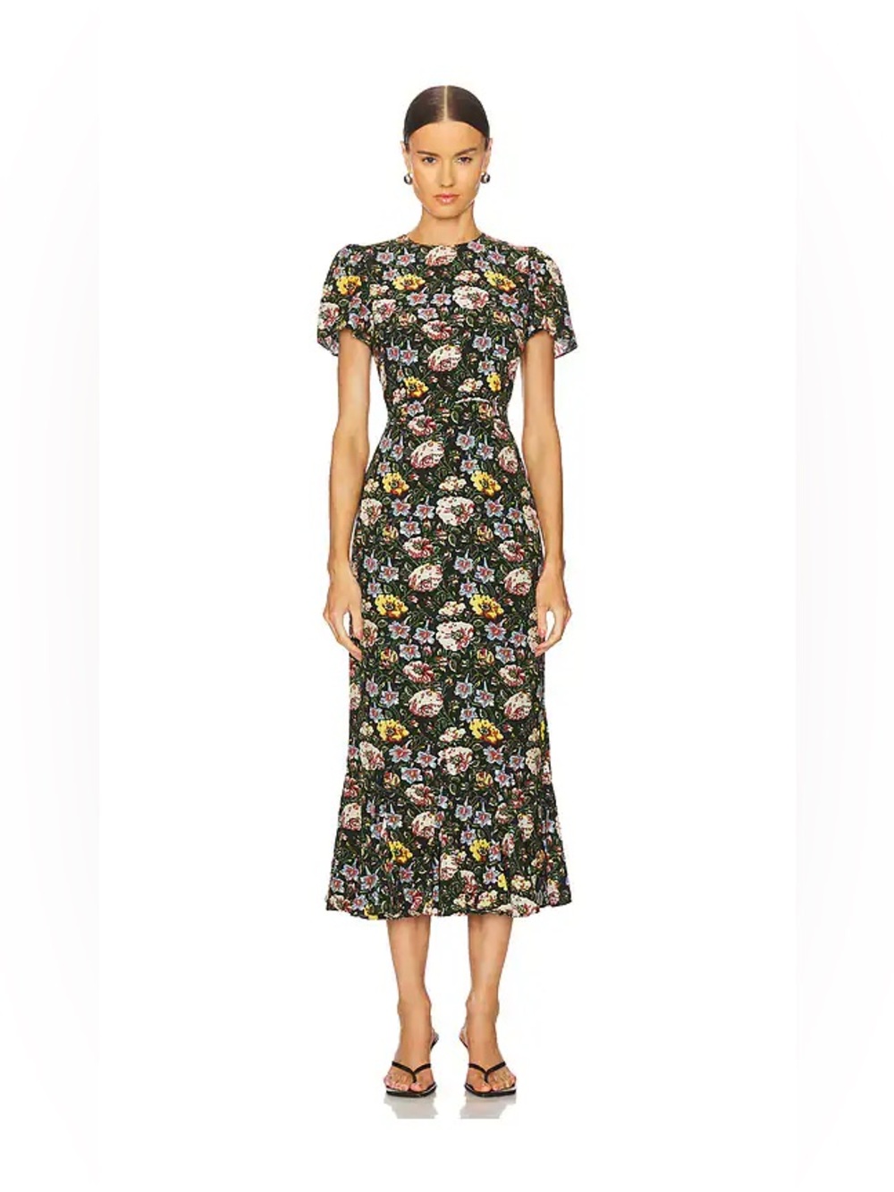Rhode Lulani floral midi dress blossoming canopy